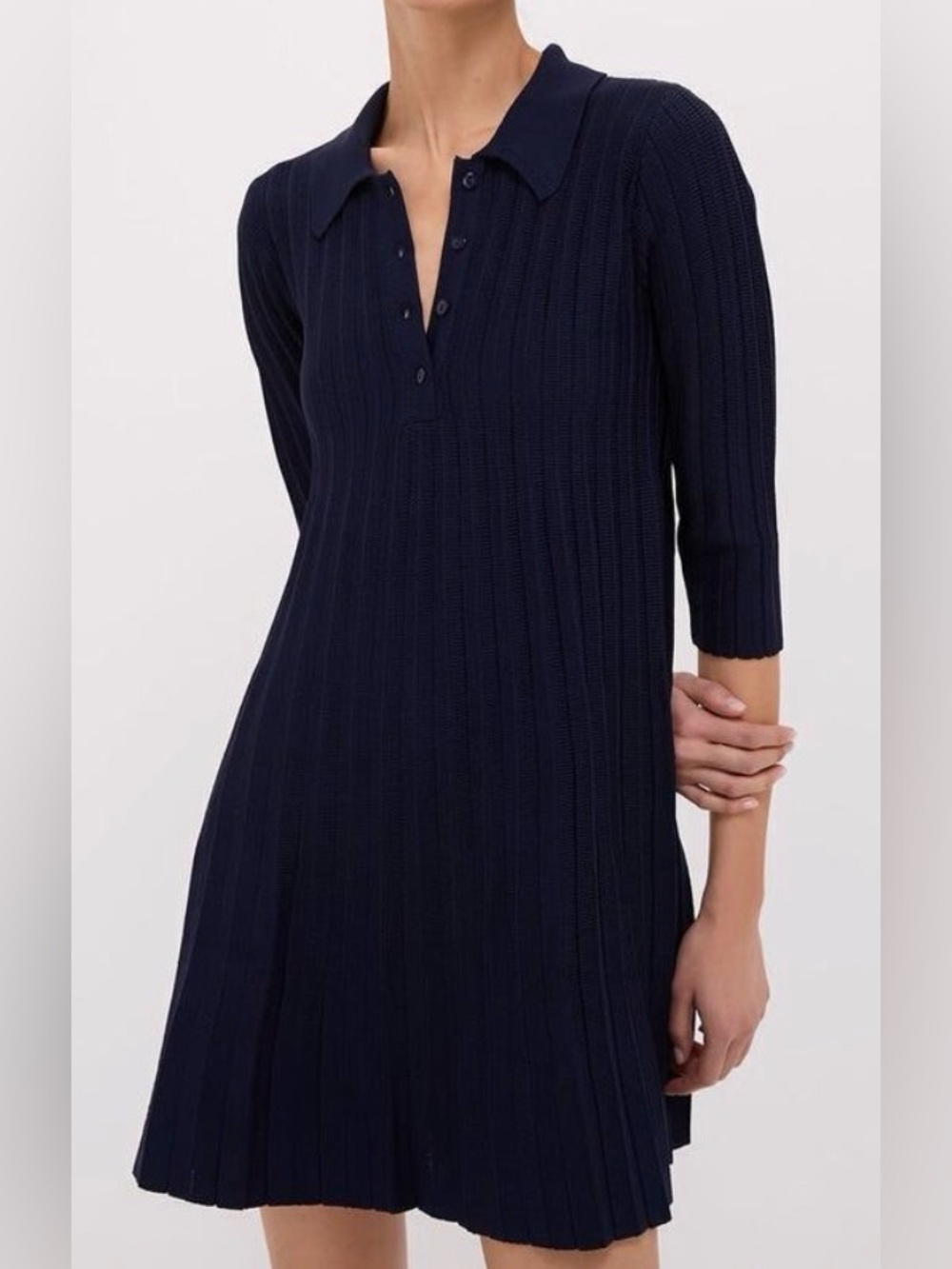 NWT Tuckernuck Pomander Place Navy Knit Landry Dress sz Small